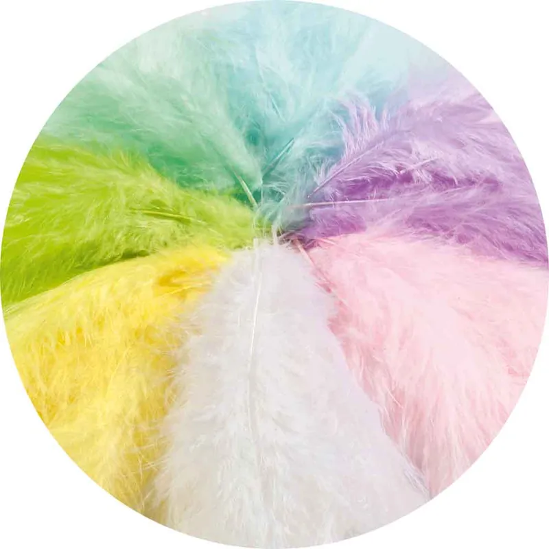 Flauschfedernsortiment pastell, 100 g Letzte Chance