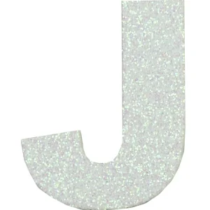 Glitterbuchstabe Maxi J weiß Saisonangebot