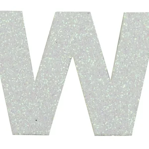 Direkt Vom Hersteller Glitterbuchstabe Maxi W weiß