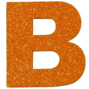 Beliebt Glitterbuchstabe Maxi B mandarine