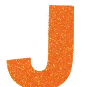 Sale Glitterbuchstabe Maxi J mandarine
