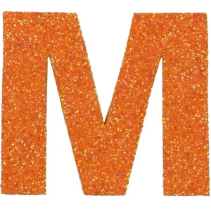 Versand Am Gleichen Tag Glitterbuchstabe Maxi M mandarine