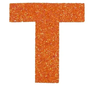 Begrenztes Angebot Glitterbuchstabe Maxi T mandarine