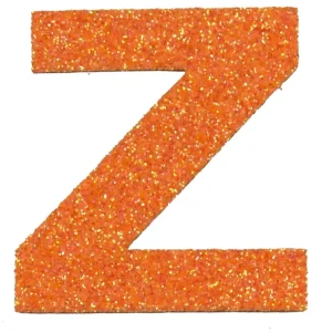 Glitterbuchstabe Maxi Z mandarine Neu Im Sortiment