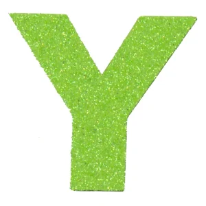 Wochenendangebot Glitterbuchstabe Maxi Y apfelgrün