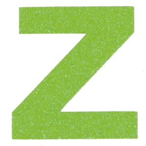 Glitterbuchstabe Maxi Z apfelgrün Direktkauf