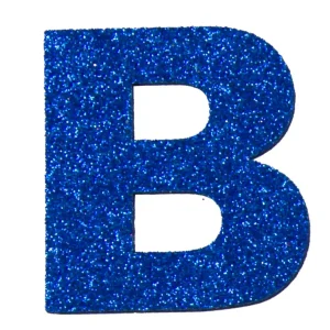 Glitterbuchstabe Maxi B blau Super-Preis