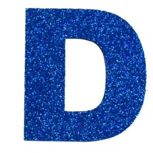 Preisreduziert Glitterbuchstabe Maxi D blau