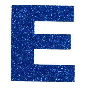 Echt Glitterbuchstabe Maxi E blau
