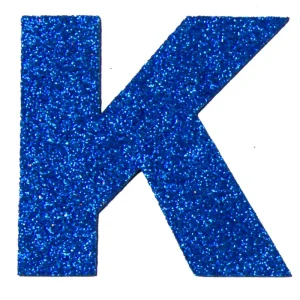 Direktkauf Glitterbuchstabe Maxi K blau