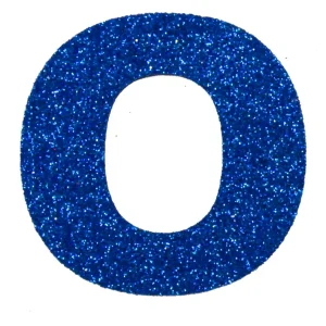 Abverkauf Glitterbuchstabe Maxi O blau
