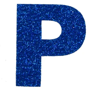 Im Trend Glitterbuchstabe Maxi P blau