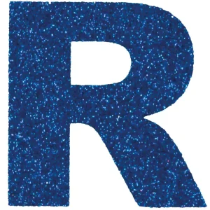 Glitterbuchstabe Maxi R blau Wochenendangebot