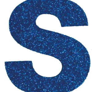 Letzte Chance Glitterbuchstabe Maxi S blau