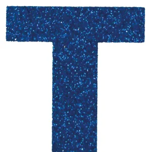 Glitterbuchstabe Maxi T blau Expressversand