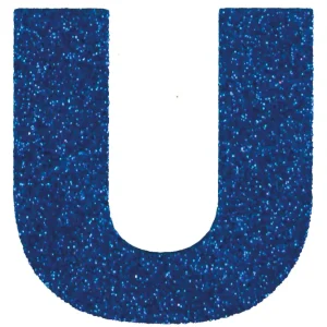 Limited Edition Glitterbuchstabe Maxi U blau