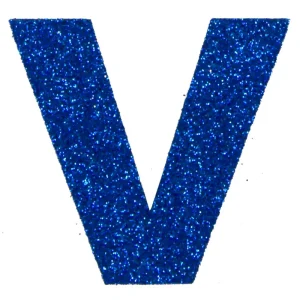 Garantierte Lieferung Glitterbuchstabe Maxi V blau