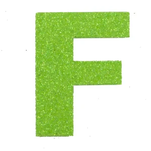 Glitterbuchstabe Maxi F apfelgrün Top-Angebot