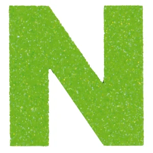Sonderangebot Glitterbuchstabe Maxi N apfelgrün