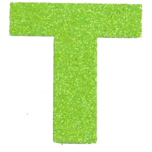 Highlight Glitterbuchstabe Maxi T apfelgrün