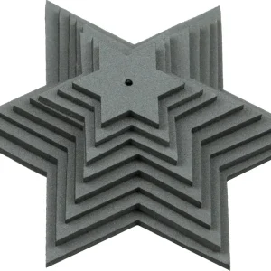 Im Trend Sternenset grau, 8-teilig, aus Moosgummi