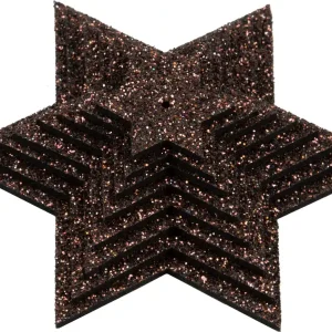 Glittersternenset braun, 8-teilig, aus Moosgummi Wochenendangebot