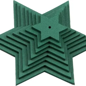 Im Trend Sternenset tannengrün, 8-teilig, aus Moosgummi