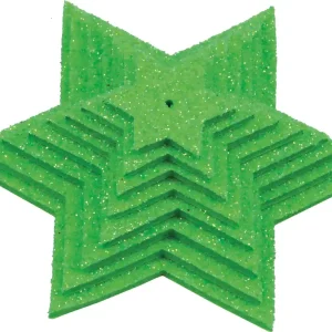 Aktuell Glittersternenset apfelgrün, 8-teilig