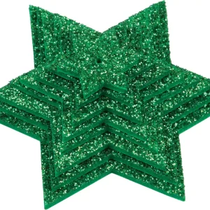 Ab Werk Glittersternenset grün, 8-teilig, aus Moosgummi