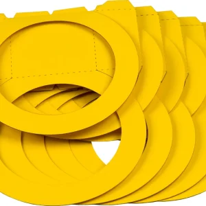 Must-Have Laternenrohling rund mittel bananengelb, 5 Stück