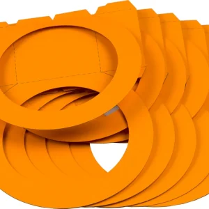 Laternenrohling rund mittel mandarine, 5 Stück Kracherpreis