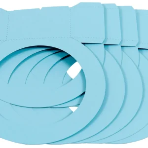 Laternenrohling rund groß eisblau, 5 Stück Top-Preis