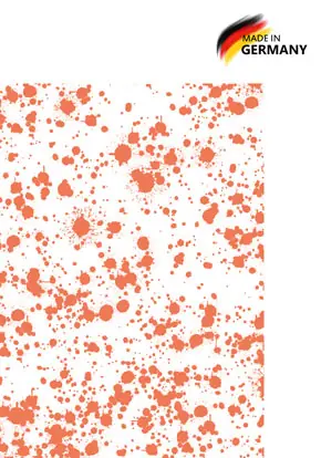 Transparentpapier Farbtupfer orange Günstig