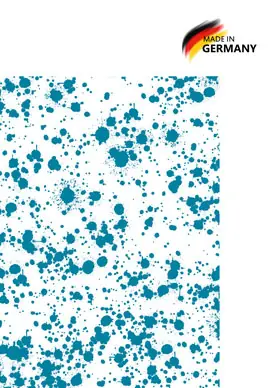 Transparentpapier Farbtupfer türkis Geprüft