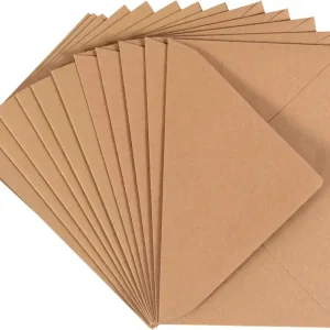 Direkt Vom Hersteller Doppelkarte mit Kuvert natur, 5 Stück