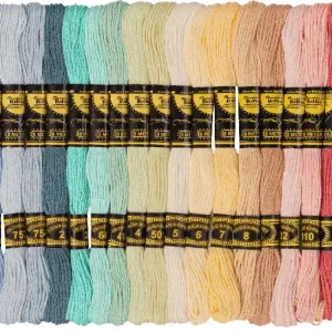 Saisonangebot Stickgarn pastell, 52 x 8 m, in 26 Farben