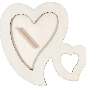 Hochwertig Bilderrahmen Herzduo aus Holz