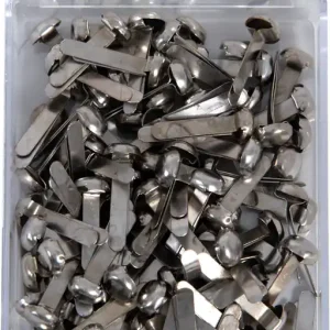 Musterbeutelklammer silber 100 Stück Ausverkauf