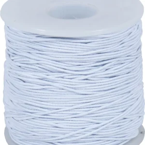 Preisknaller Stretchgummi weiß, 90 m