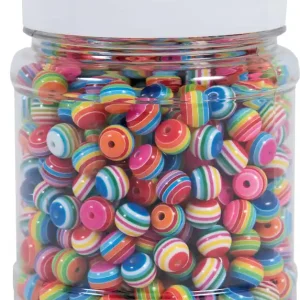 Perlenmischung XL gestreift 500 g (530 Stück) Angebot