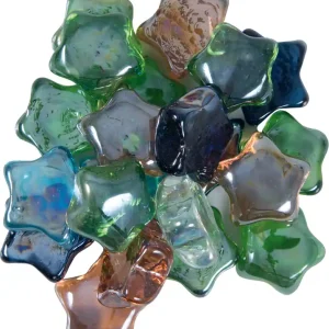 Glassterne irisierend 350g (20 Stück) Neu