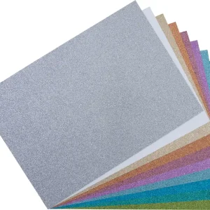 Glitterkartonsortiment trend, 10 Bogen Neu Im Sortiment