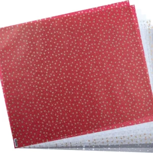Hochwertig Transparentpapiersortiment Sterne & Kristalle