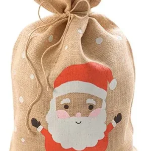 Markenware Jutesäckchen natur mit Nikolaus