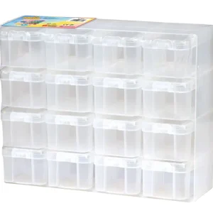 Aufbewahrungsbox leer, groß, mit 16 Boxen Finale Aktion