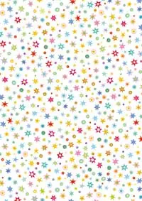 Geld-Zurück-Garantie Transparentpapier Sternlis bunt