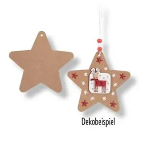 Weihnachtsanhänger Stern 10 Stück Ausverkauf