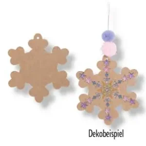 Angebot Weihnachtsanhänger Schneeflocke 10 Stück