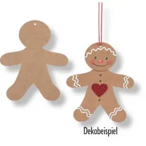 Meistverkauft Weihnachtsanhänger Lebkuchenmännchen 10 St.
