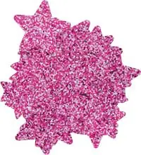 Angebot Glitterkartonsterne pink grob